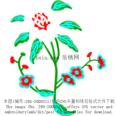 svg矢量绣花图下载