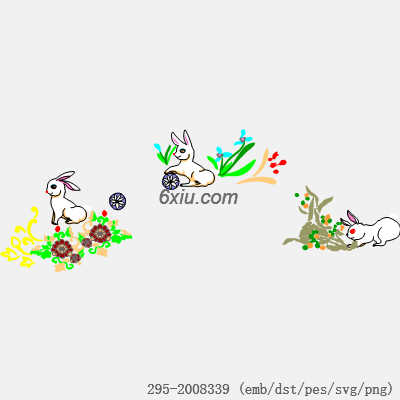 svg矢量绣花图下载