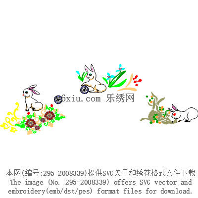 svg矢量绣花图下载