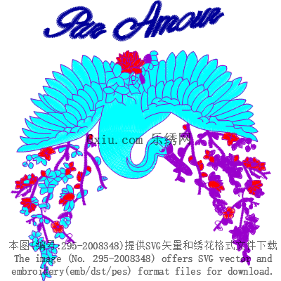 svg矢量绣花图下载