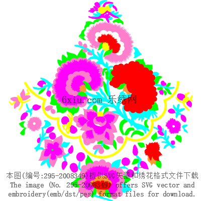 svg矢量绣花图下载