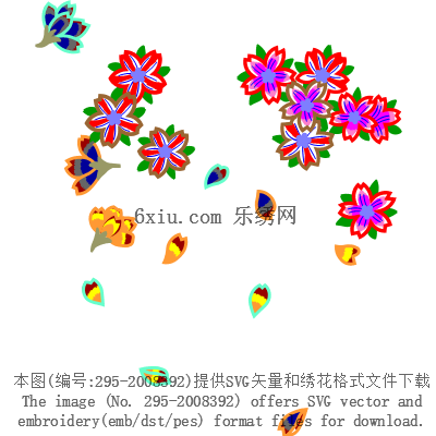 svg矢量绣花图下载