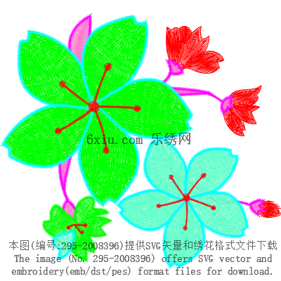 svg矢量绣花图下载