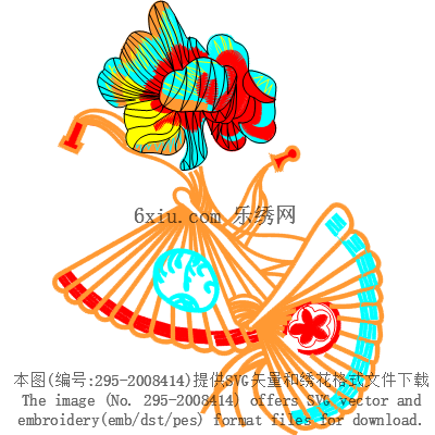 svg矢量绣花图下载