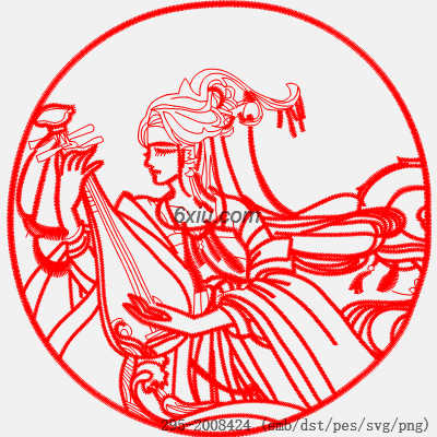 svg矢量绣花图下载