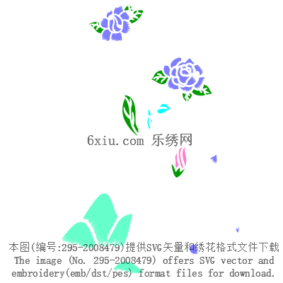 svg矢量绣花图下载