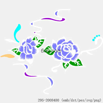 svg矢量绣花图下载
