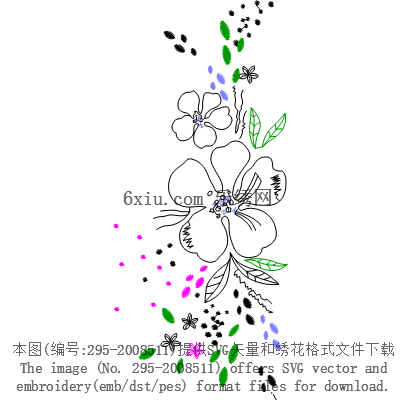svg矢量绣花图下载