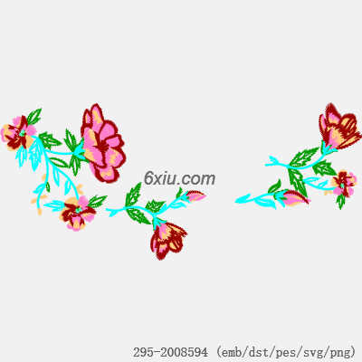 svg矢量绣花图下载