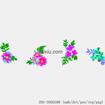 svg矢量绣花图下载