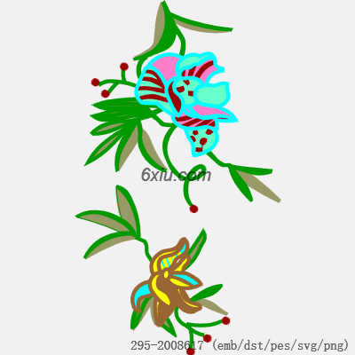 svg矢量绣花图下载