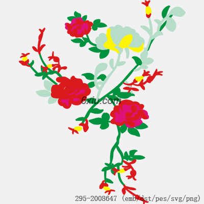 svg矢量绣花图下载