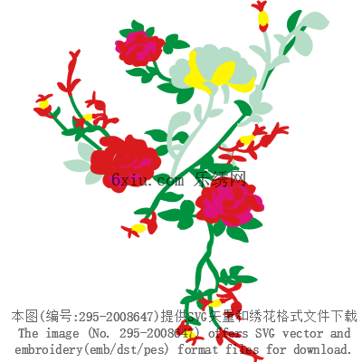 svg矢量绣花图下载