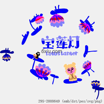 svg矢量绣花图下载