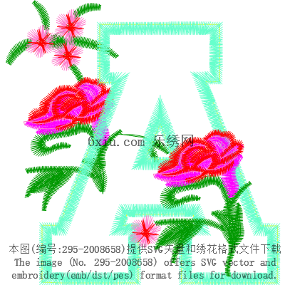 svg矢量绣花图下载