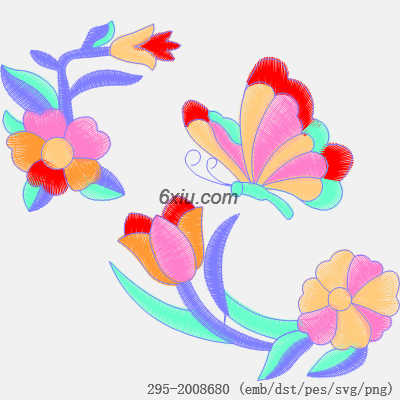 svg矢量绣花图下载