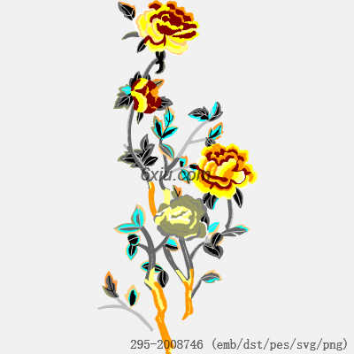 svg矢量绣花图下载