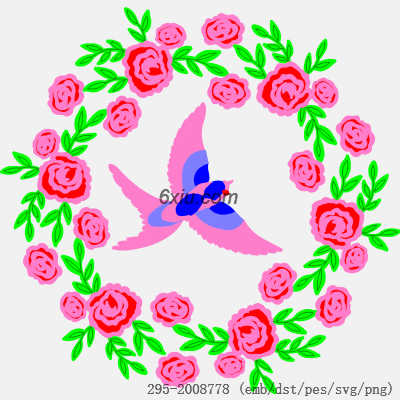 svg矢量绣花图下载