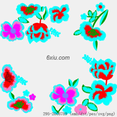 svg矢量绣花图下载
