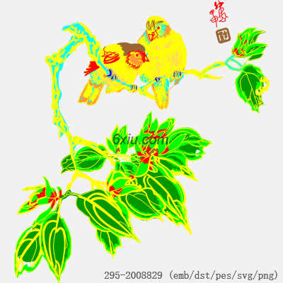 svg矢量绣花图下载