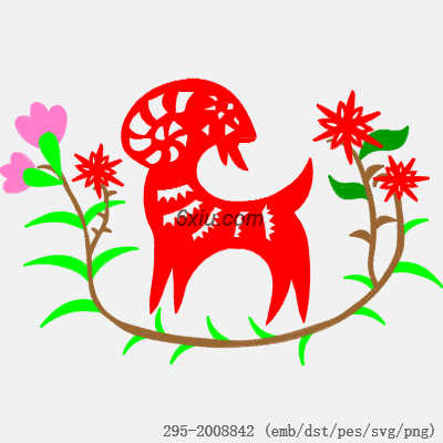 svg矢量绣花图下载
