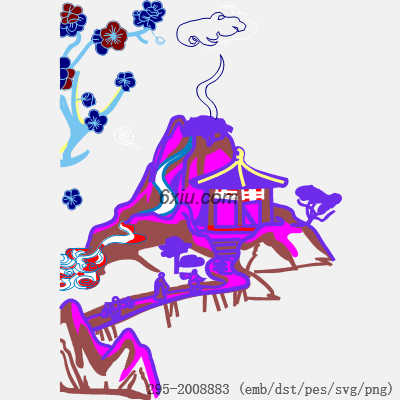 svg矢量绣花图下载