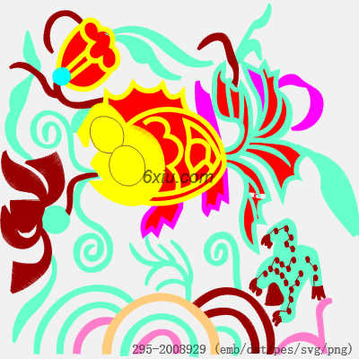 svg矢量绣花图下载