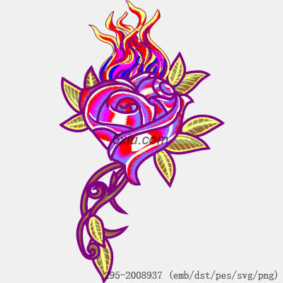 svg矢量绣花图下载