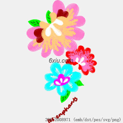 svg矢量绣花图下载
