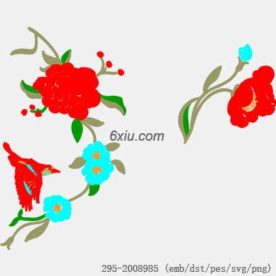 svg矢量绣花图下载