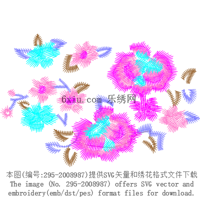 svg矢量绣花图下载