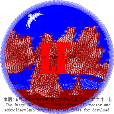 svg矢量绣花图下载