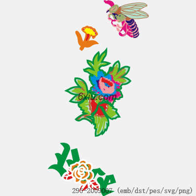 svg矢量绣花图下载