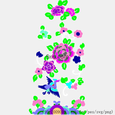 svg矢量绣花图下载