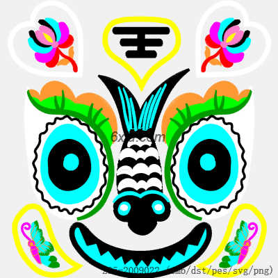 svg矢量绣花图下载