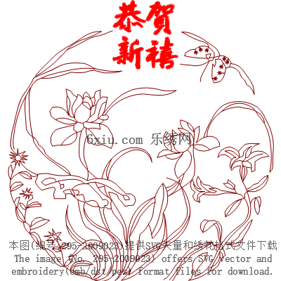 svg矢量绣花图下载