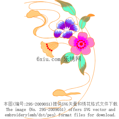 svg矢量绣花图下载