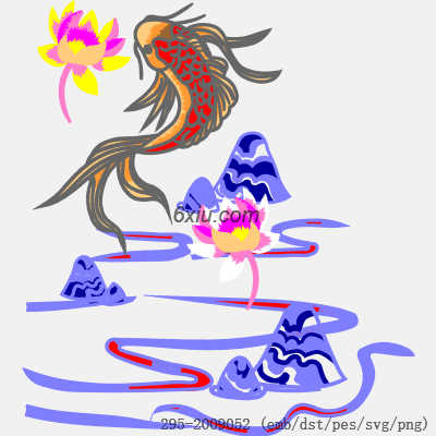 svg矢量绣花图下载