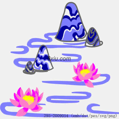 svg矢量绣花图下载
