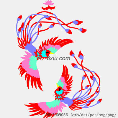 svg矢量绣花图下载