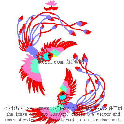 svg矢量绣花图下载