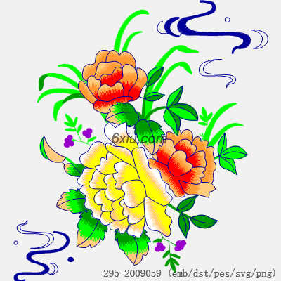 svg矢量绣花图下载
