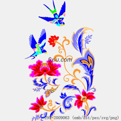 svg矢量绣花图下载