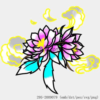 svg矢量绣花图下载