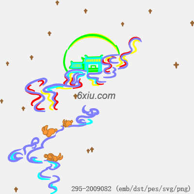 svg矢量绣花图下载