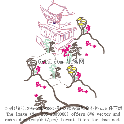 svg矢量绣花图下载
