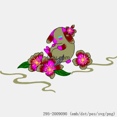 svg矢量绣花图下载