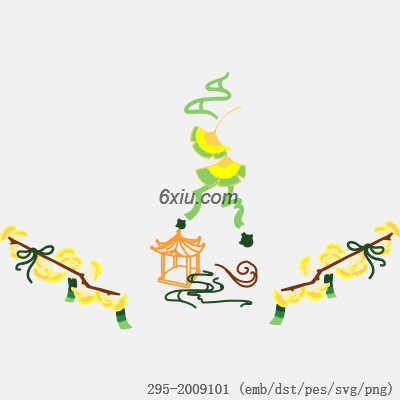 svg矢量绣花图下载