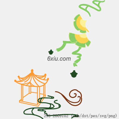 svg矢量绣花图下载
