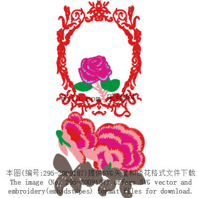 svg矢量绣花图下载